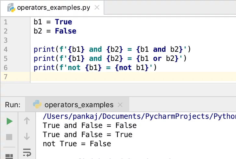 Python Logical Operators