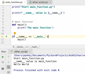 Python main function Examples - AskPython