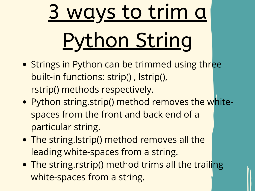 3 Ways To Trim A Python String