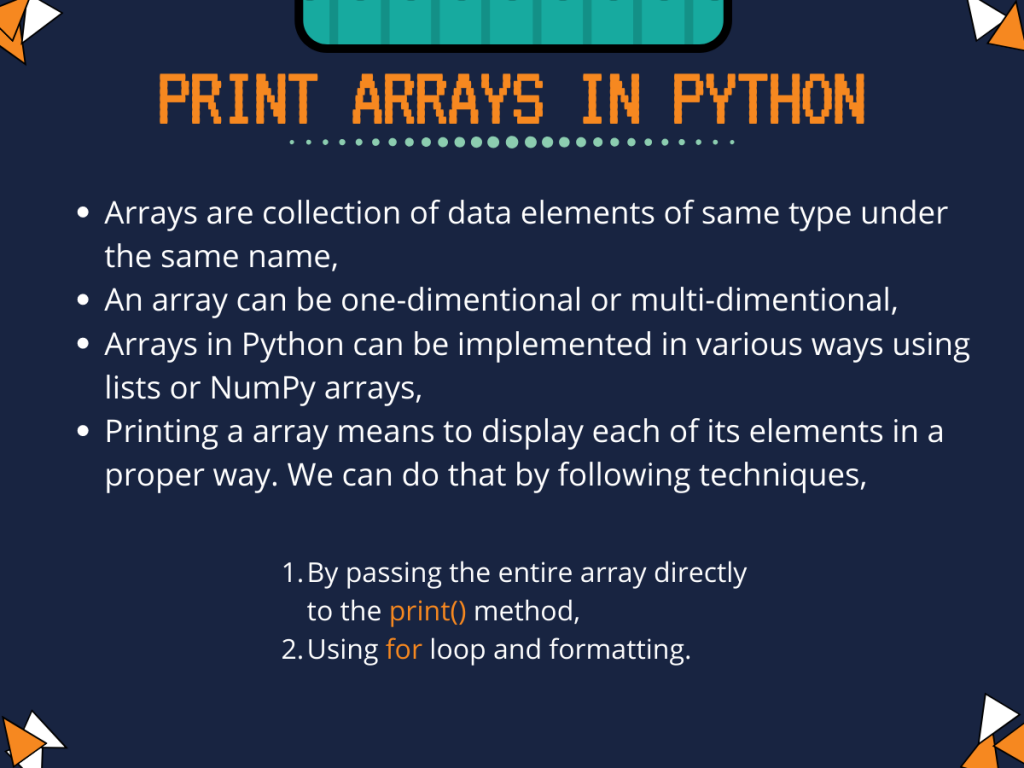 Print Arrays In Python