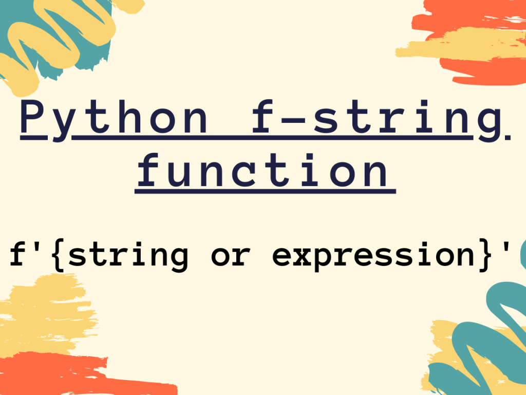 Python F String Function