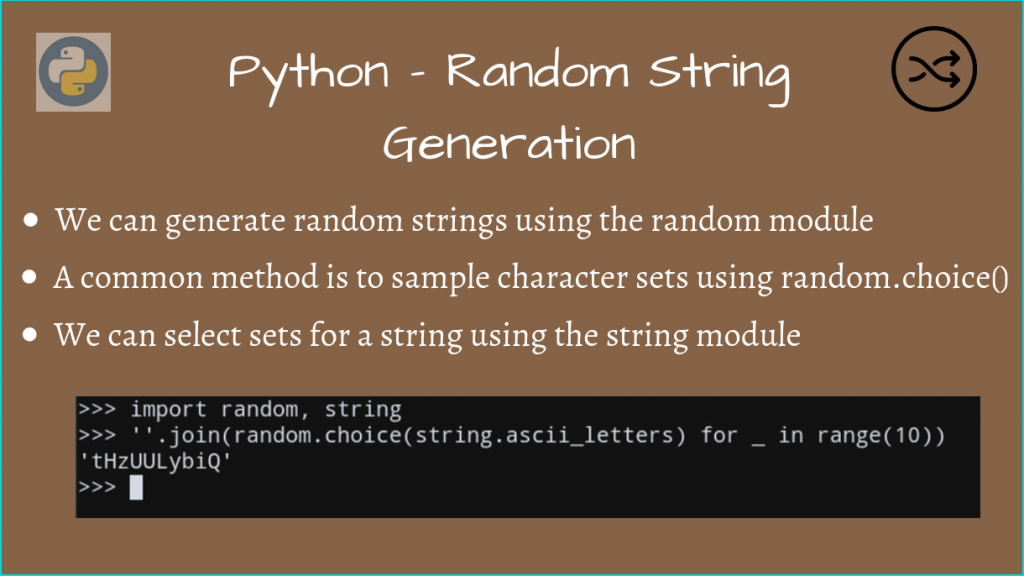 Python Random String Generation