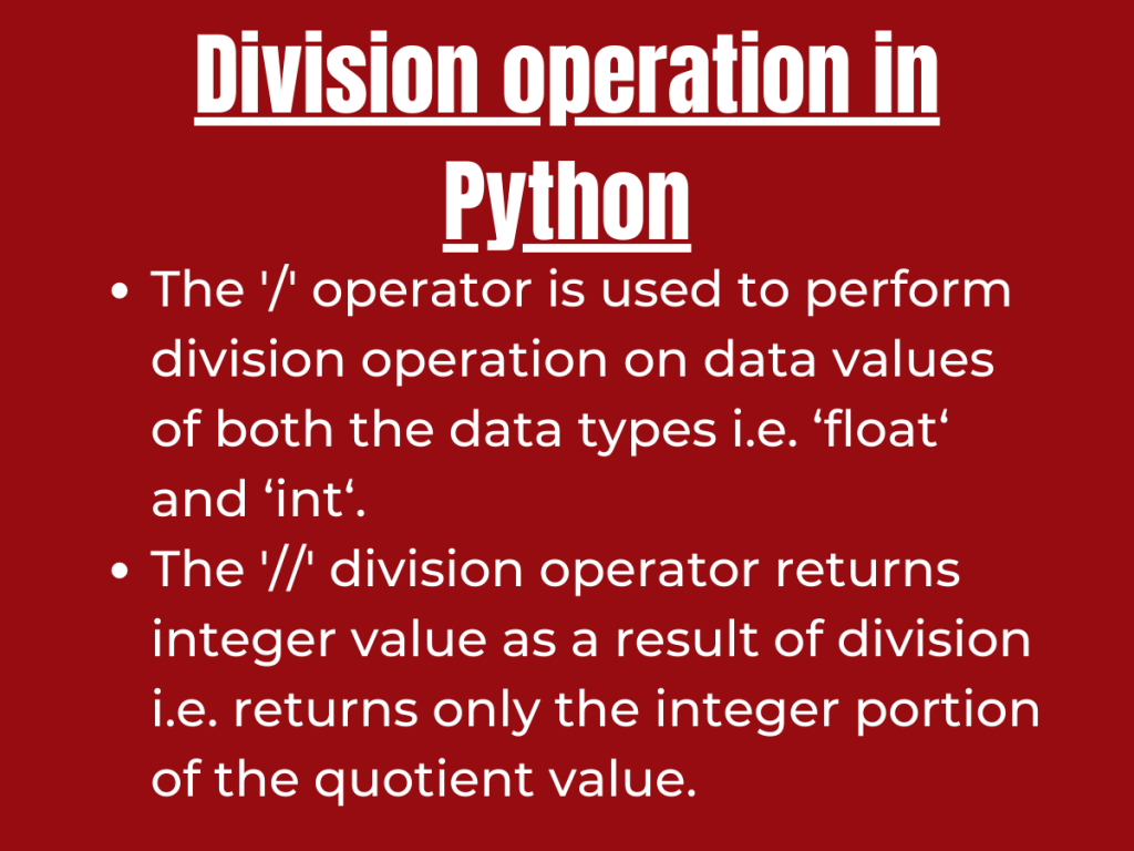 Python Division Operator