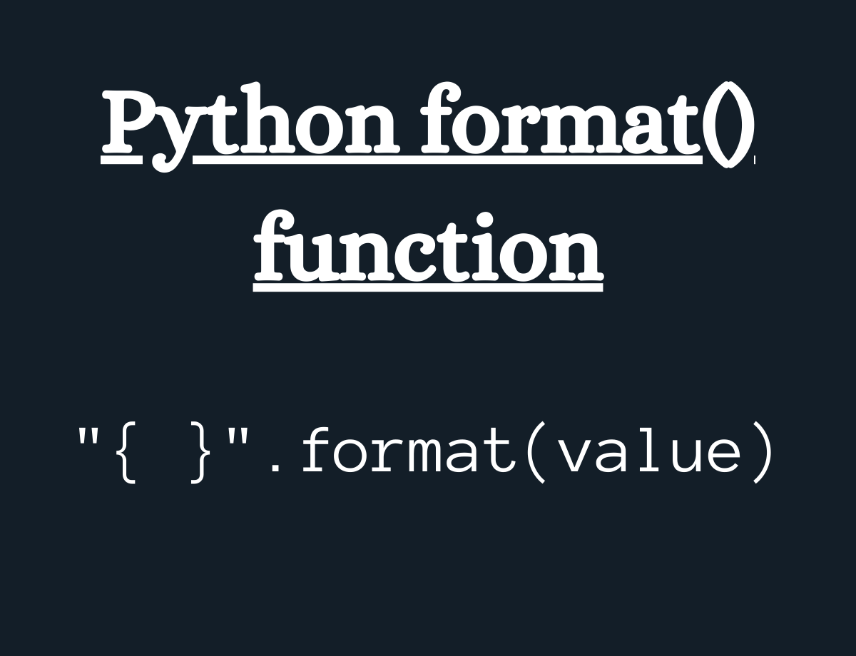 Python format() - AskPython