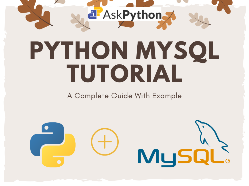 Python Mysql Tutorial