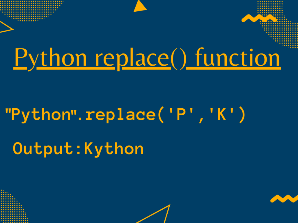 Python Replace Function 1