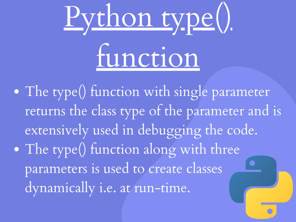 Python Type() Function
