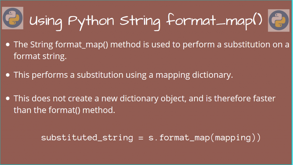 Python String Format Map