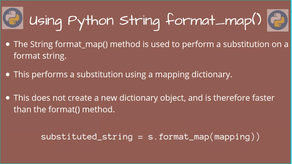 Python String Format Map