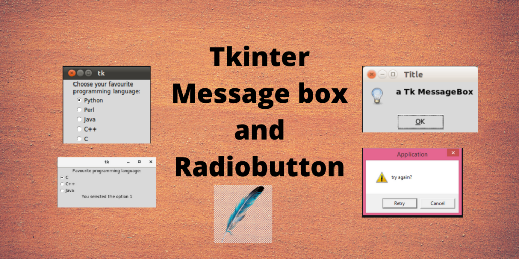 Tkinter Messagebox And Radiobutton