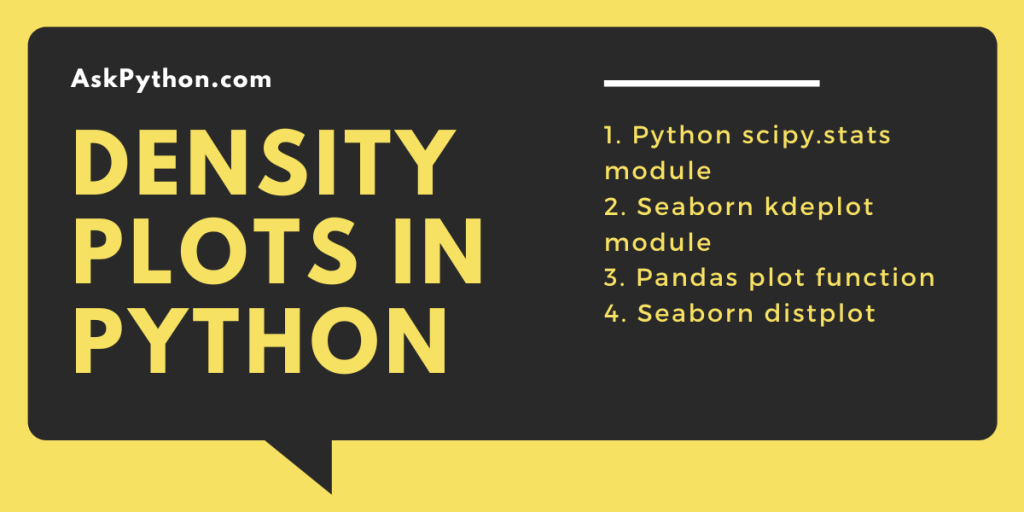 Density Plots In Python