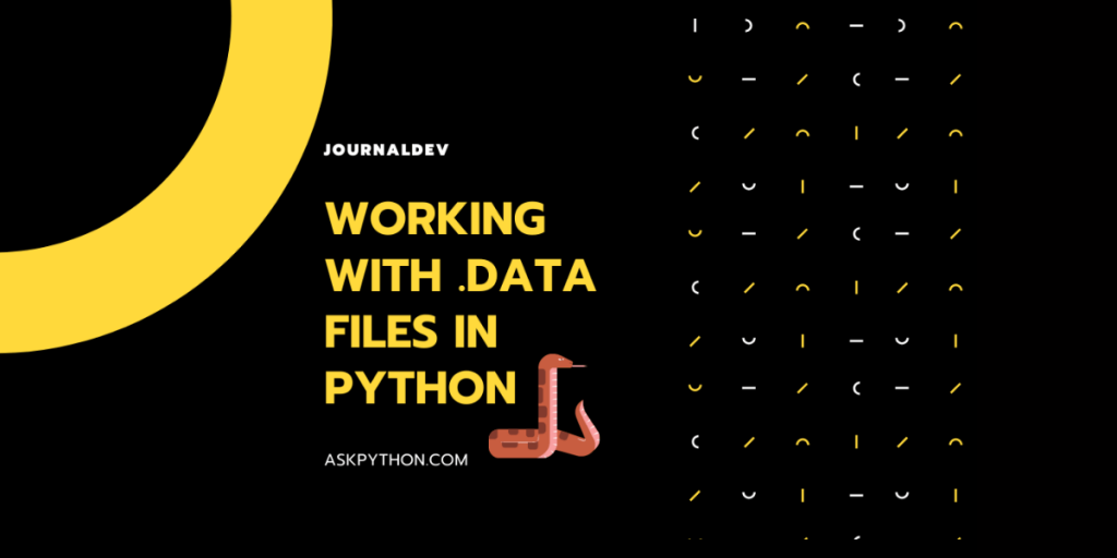 Working With Data Files In Python