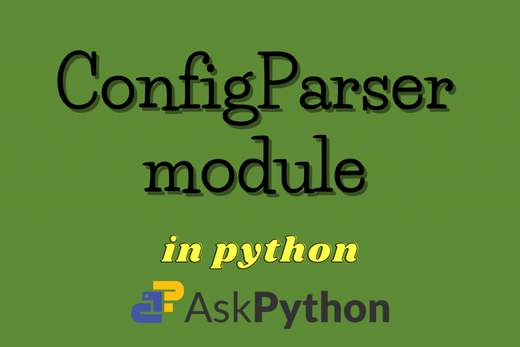 Configparser In Python