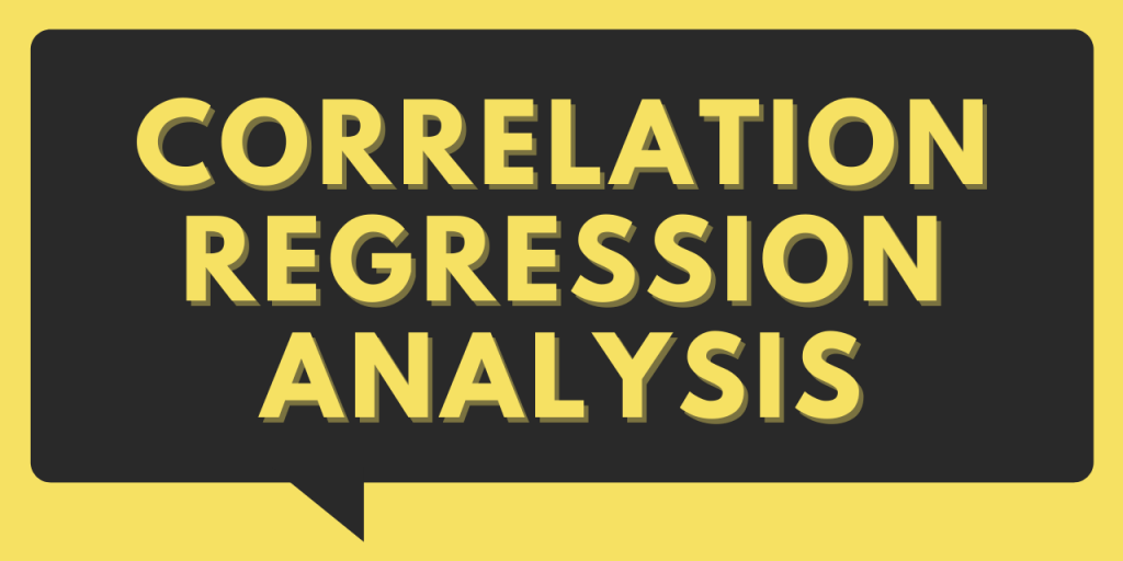 Correlation Regression Analysis