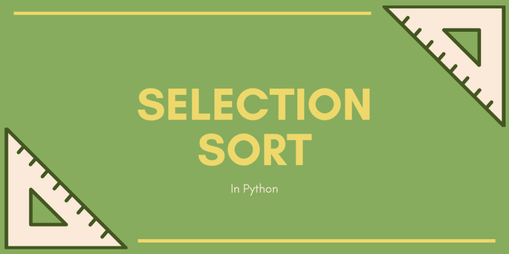 Selection Sort In Python Title