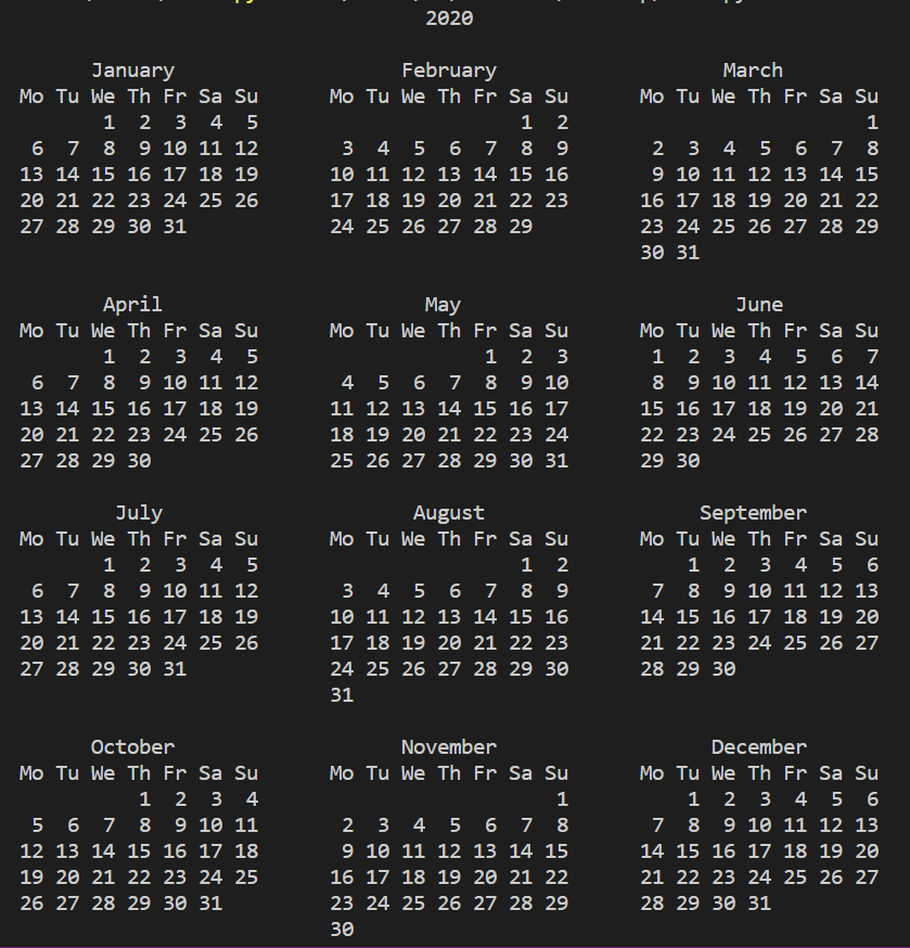 python-calendar-module-6-imp-functions-to-know-askpython