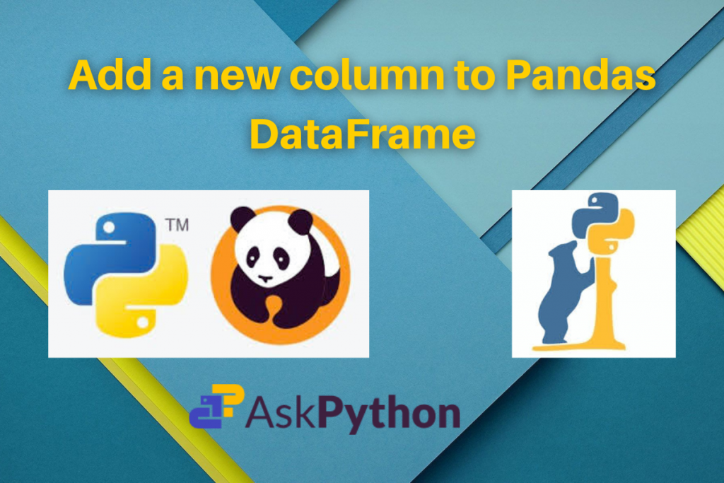 Add A New Column To Pandas DataFrame
