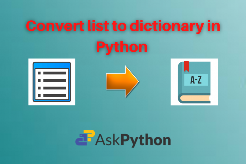 Convert a List To a Dictionary In Python