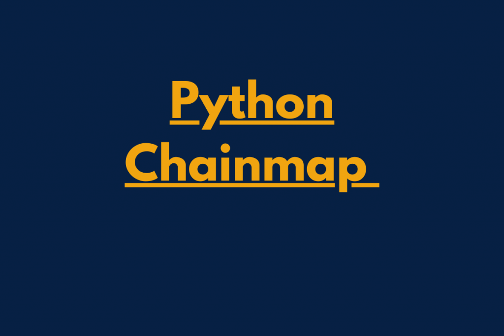 Python Chainmap