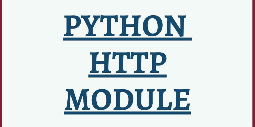 Python HTTP Module