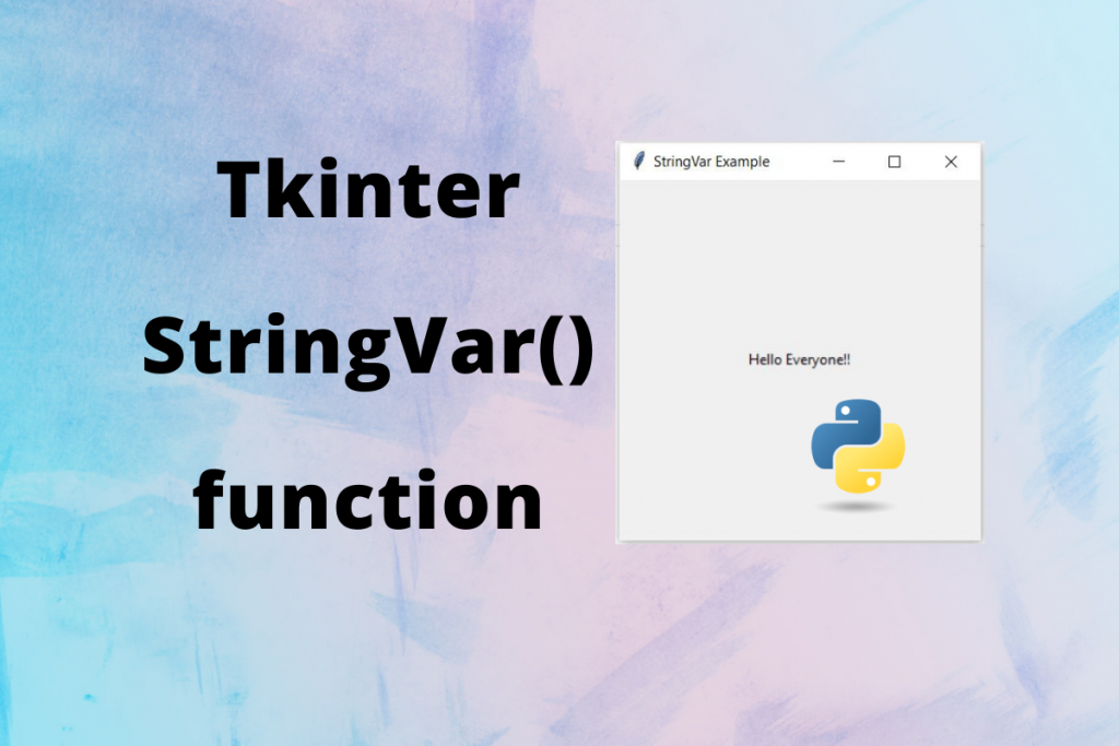 Tkinter StringVar()