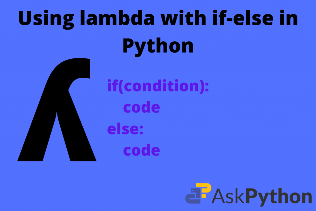 Using Lambda With If Else In Python