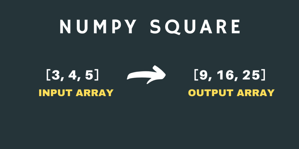 Numpy square Explained In A Simple Way AskPython