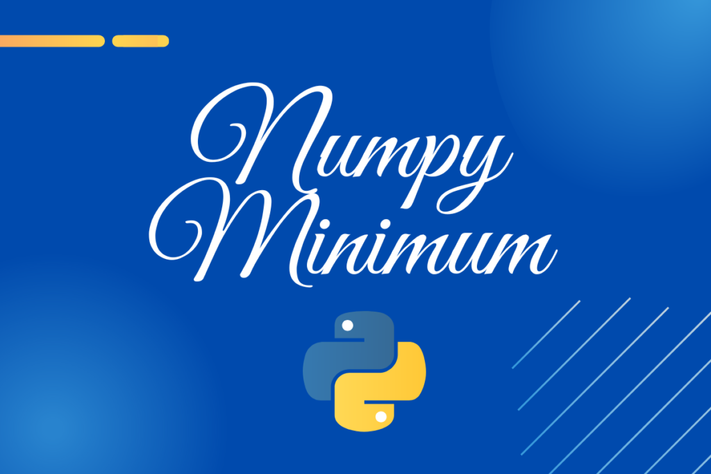 Numpy Minimum