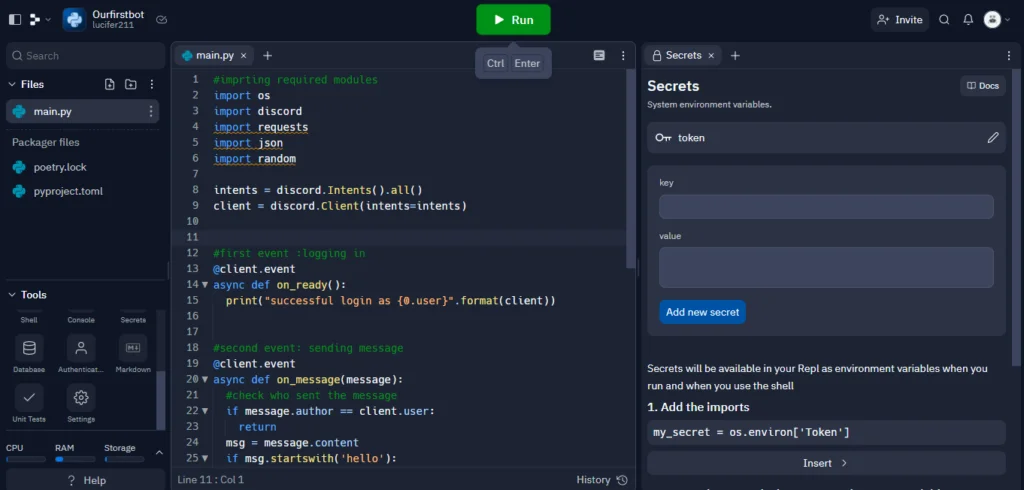 How to Make a Discord Bot Tutorial Python No Coding Experience Needed : 5  Steps - Instructables