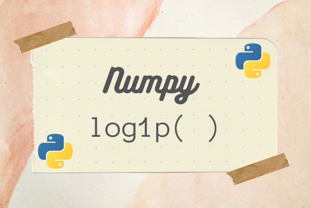 Numpy Log1p