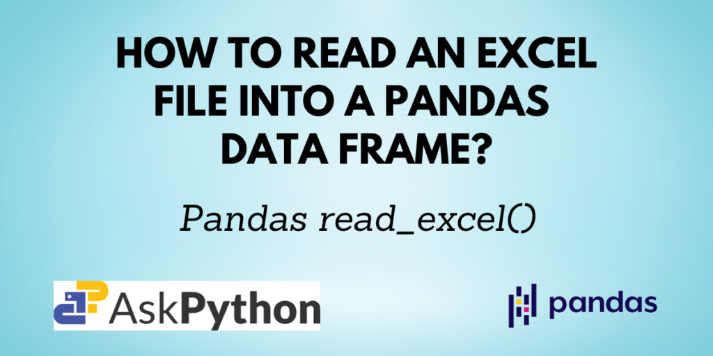 Pandas Read Excel Cover Image