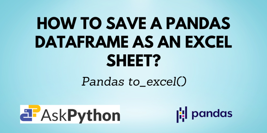 Pandas To Excel Cover Image