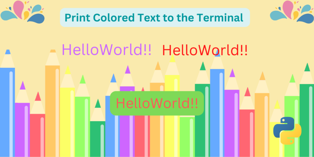 Colored Text To Terminal