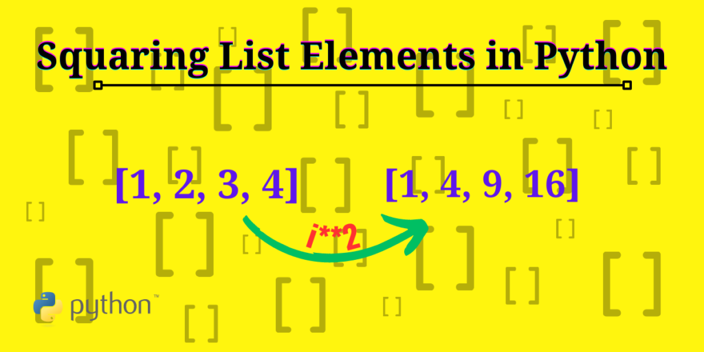 Squaring List Elements