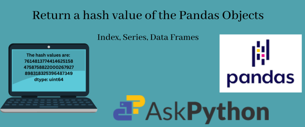 Return A Hash Value Of The Pandas Objects