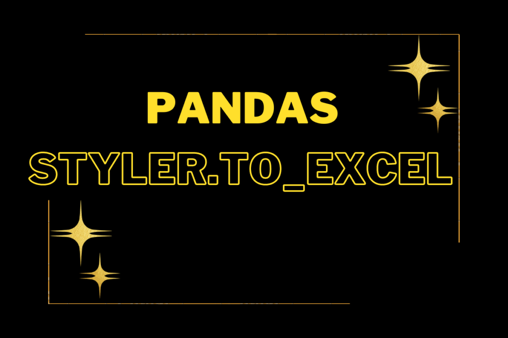 Pandas Writer To Excel