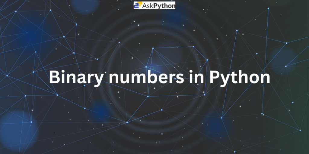 binary numbers in python