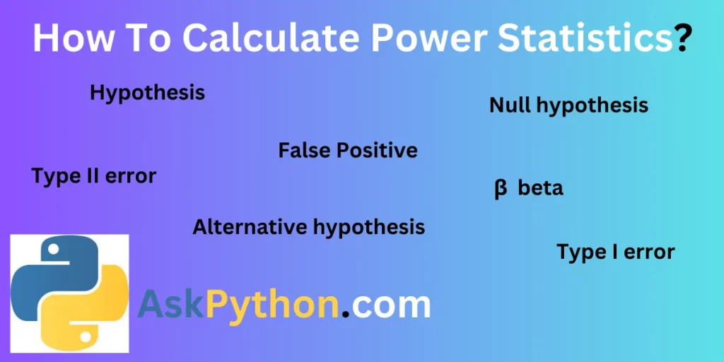 How To Calculate Power Statistics