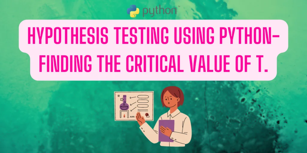 Hypothesis Testing Using Python Finding The Critical Value Of T