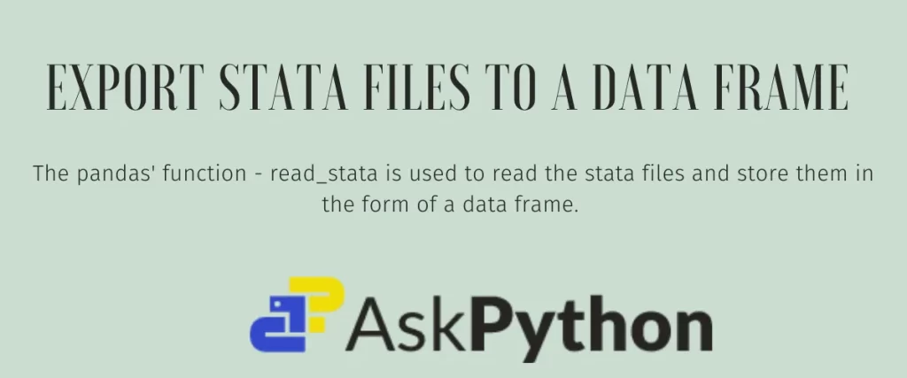 Export STATA FILES TO A DATA FRAME