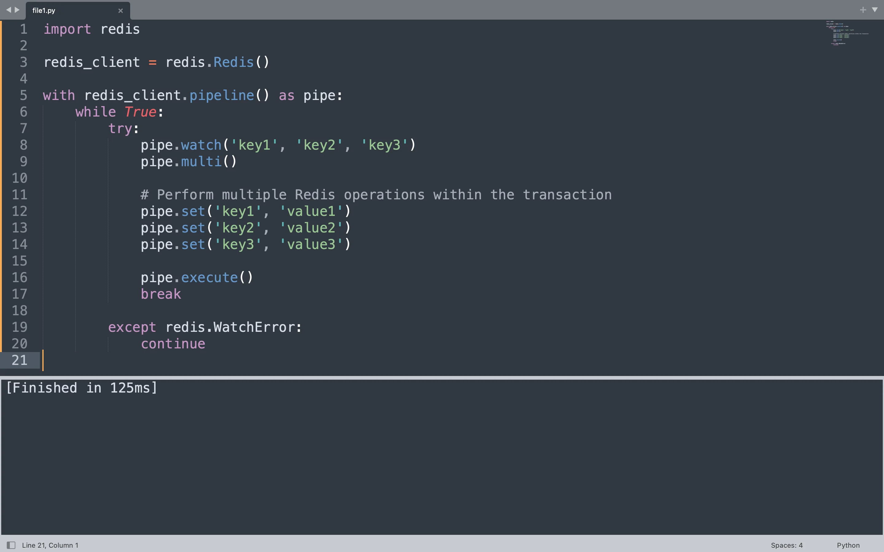 Redis Transaction Pipeline