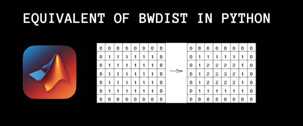 EQUIVALENT OF BWDIST IN PYTHON