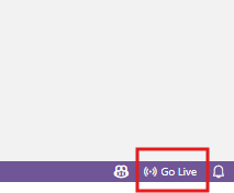 Go Live icon