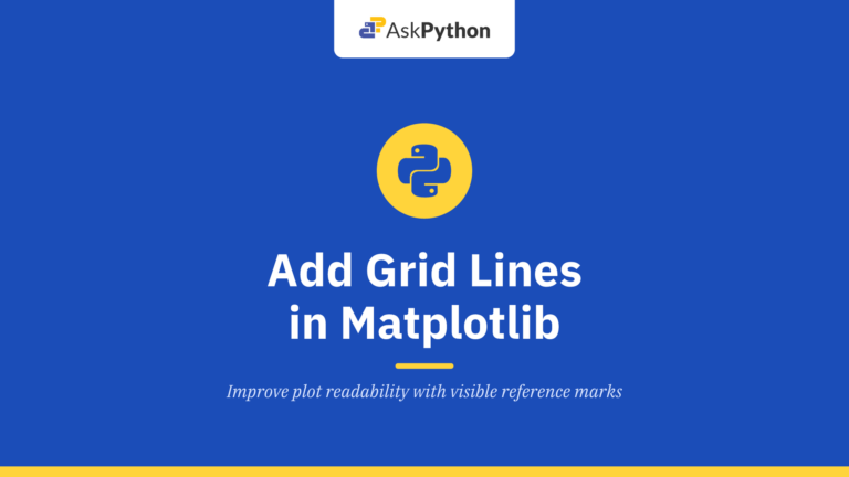 How to Add Grid Lines in Matplotlib?