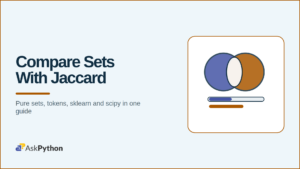 AskPython featured banner: Compare Sets With Jaccard