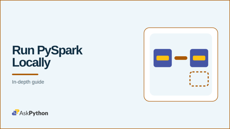 AskPython featured banner: Run PySpark Locally