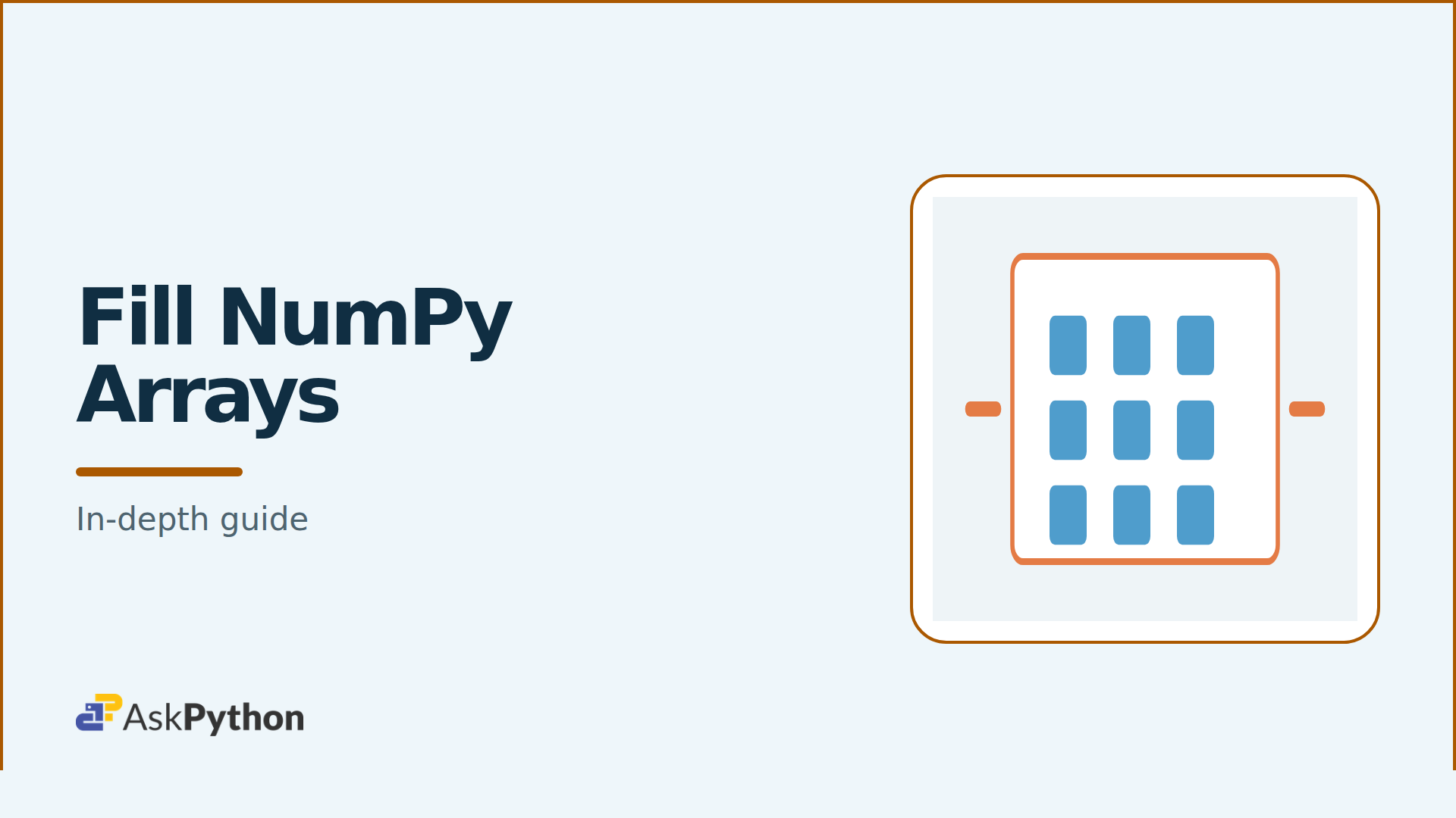 NumPy full filled array visual