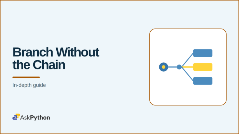 Python switch-case branching banner: one value fanning into three branches