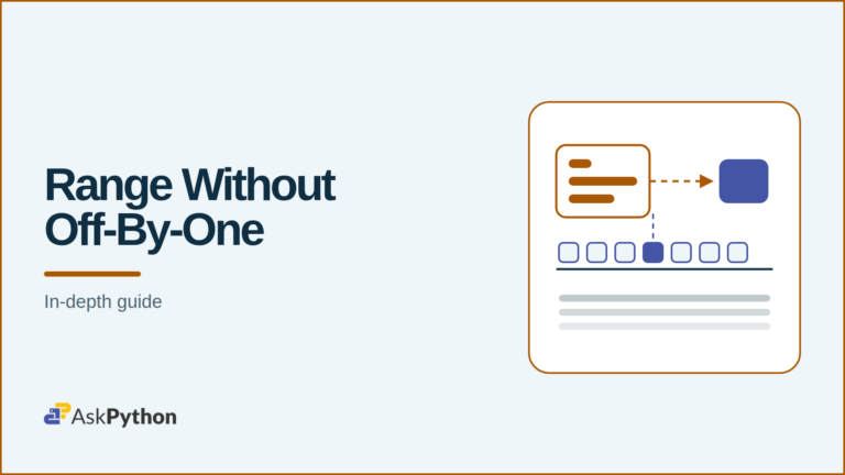 AskPython featured banner: Range Without Off-By-One