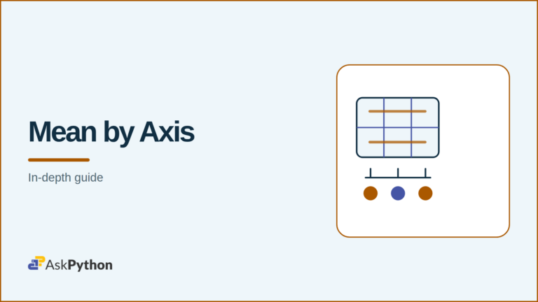 Diagram showing a 2×3 NumPy array reduced to three column means